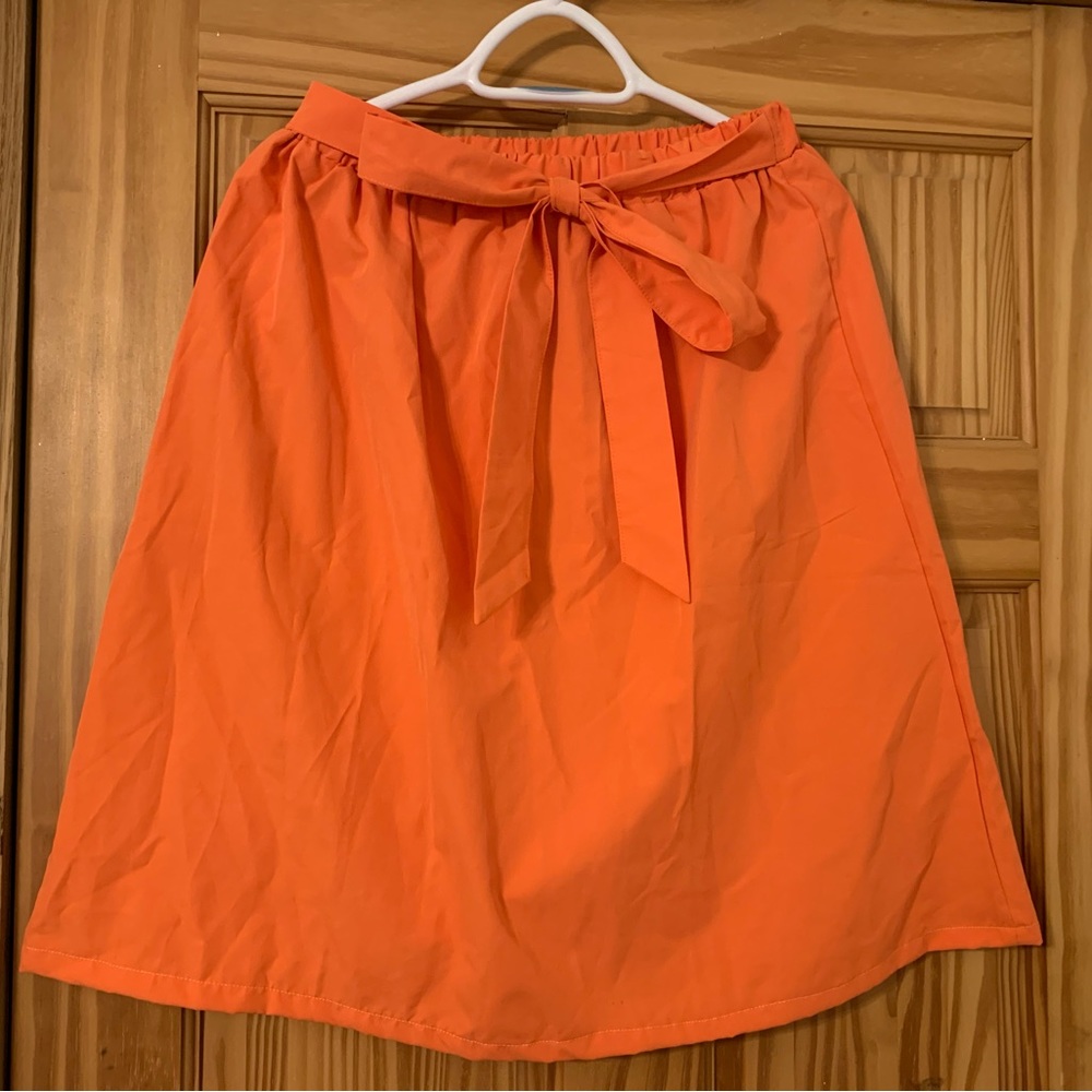 SOLD Shein Orange Midi Skirt